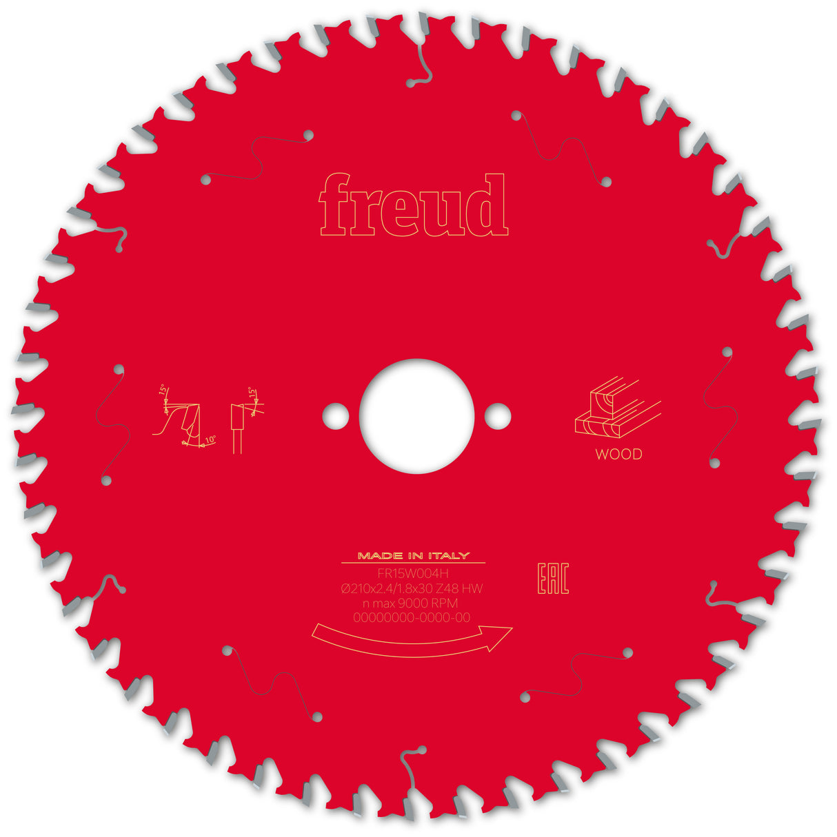Freud 210 x 30 x 2.4 Circular Saw Blades suits Handheld and Plunge Power Saws