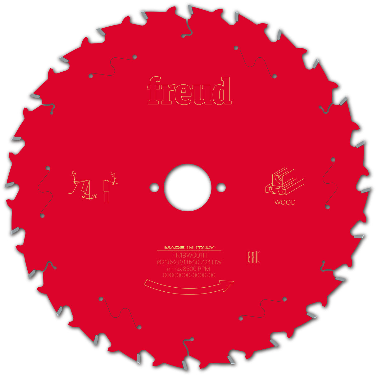 Freud 230 x 30 x 2.8 Circular Saw Blades suits Handheld and Plunge Power Saws