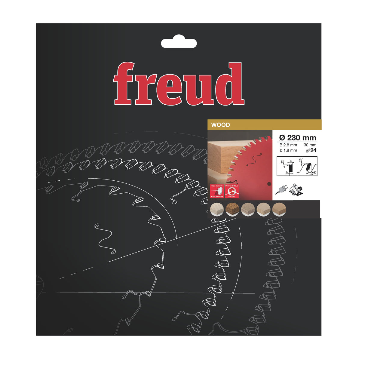 Freud 230 x 30 x 2.8 Circular Saw Blades suits Handheld and Plunge Power Saws