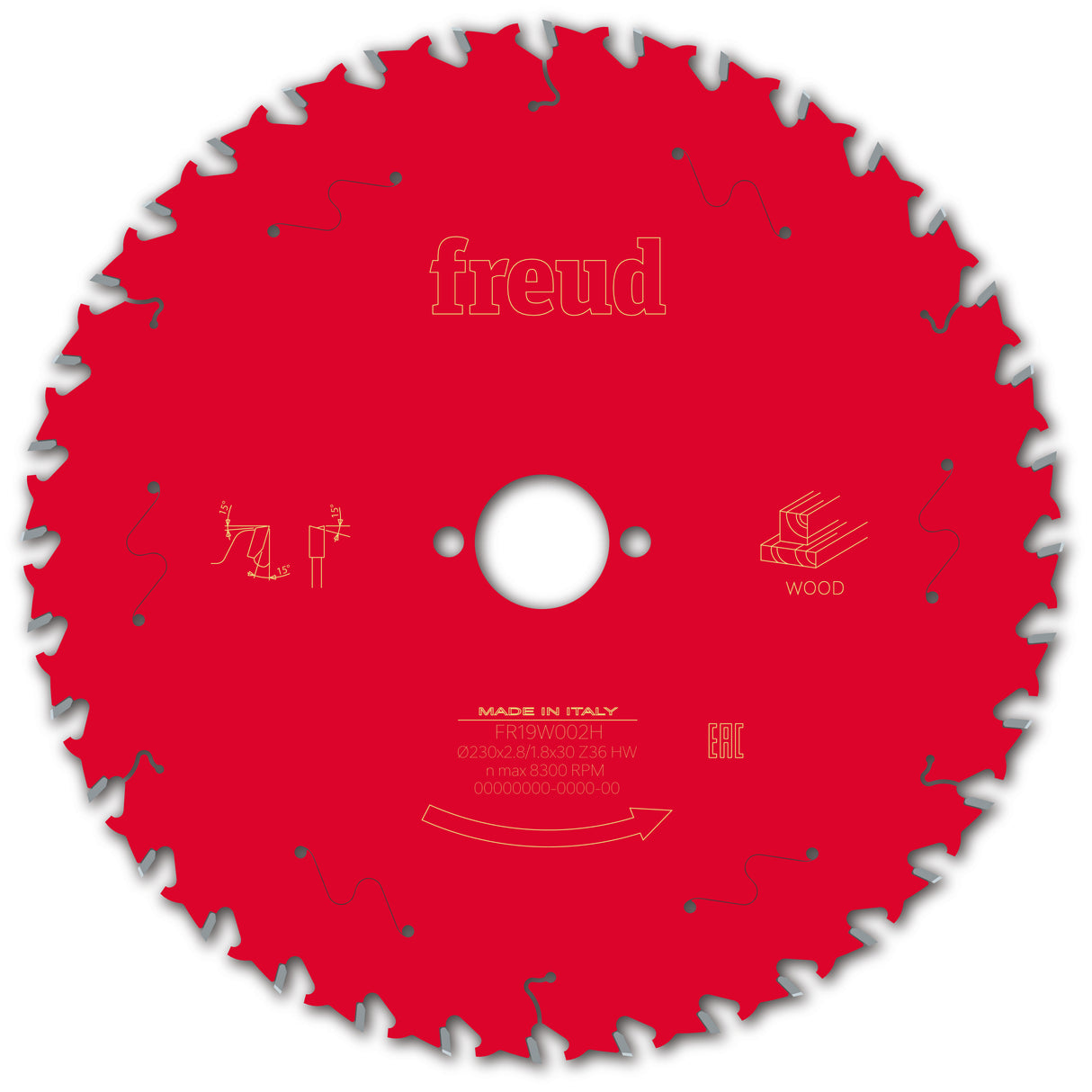 Freud 230 x 30 x 2.8 Circular Saw Blades suits Handheld and Plunge Power Saws