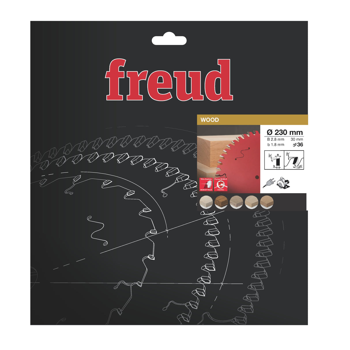 Freud 230 x 30 x 2.8 Circular Saw Blades suits Handheld and Plunge Power Saws