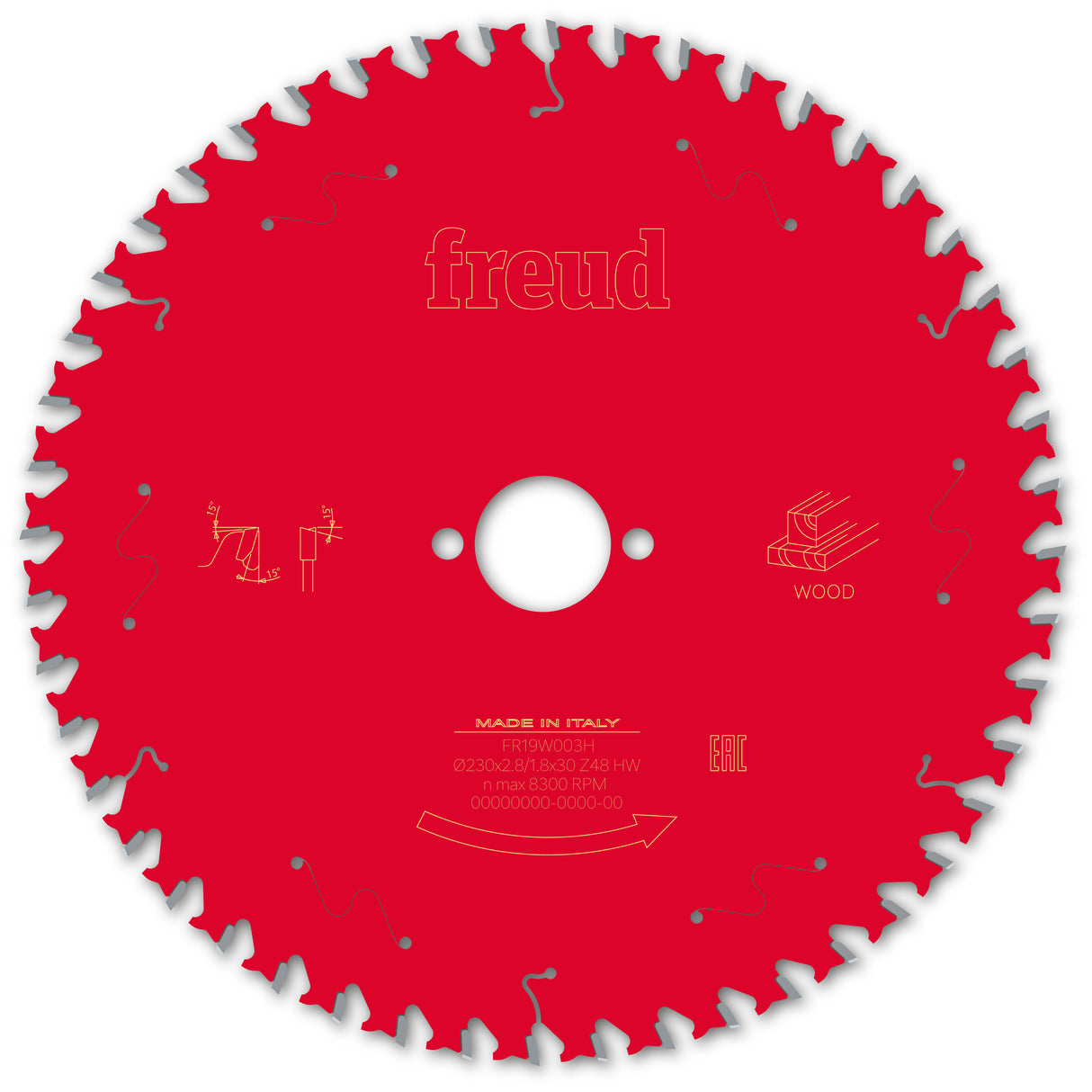 Freud 230 x 30 x 2.8 Circular Saw Blades suits Handheld and Plunge Power Saws