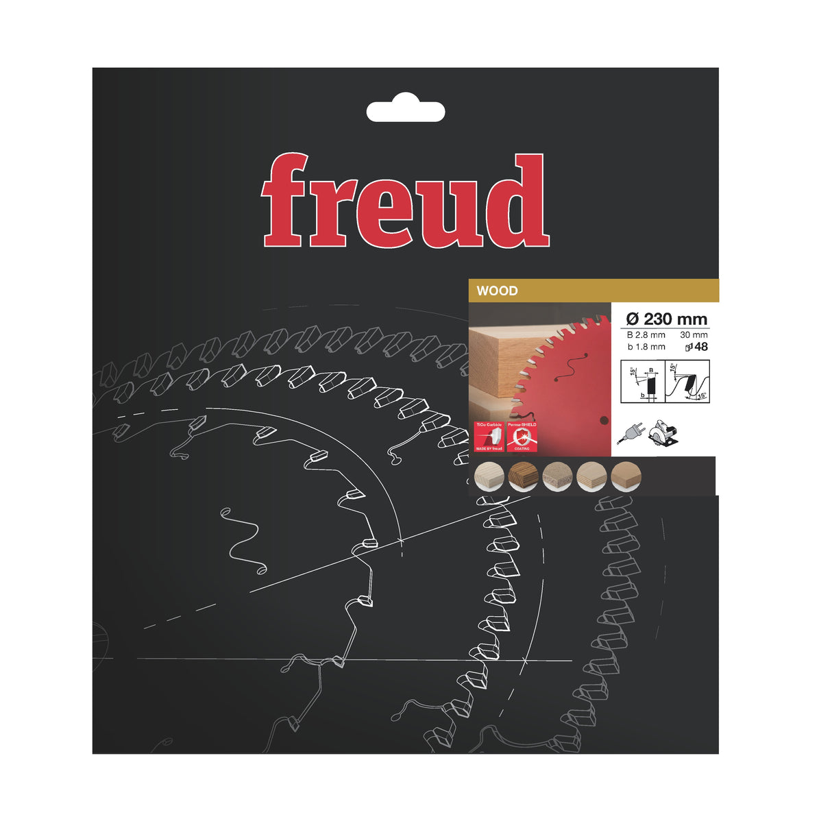 Freud 230 x 30 x 2.8 Circular Saw Blades suits Handheld and Plunge Power Saws
