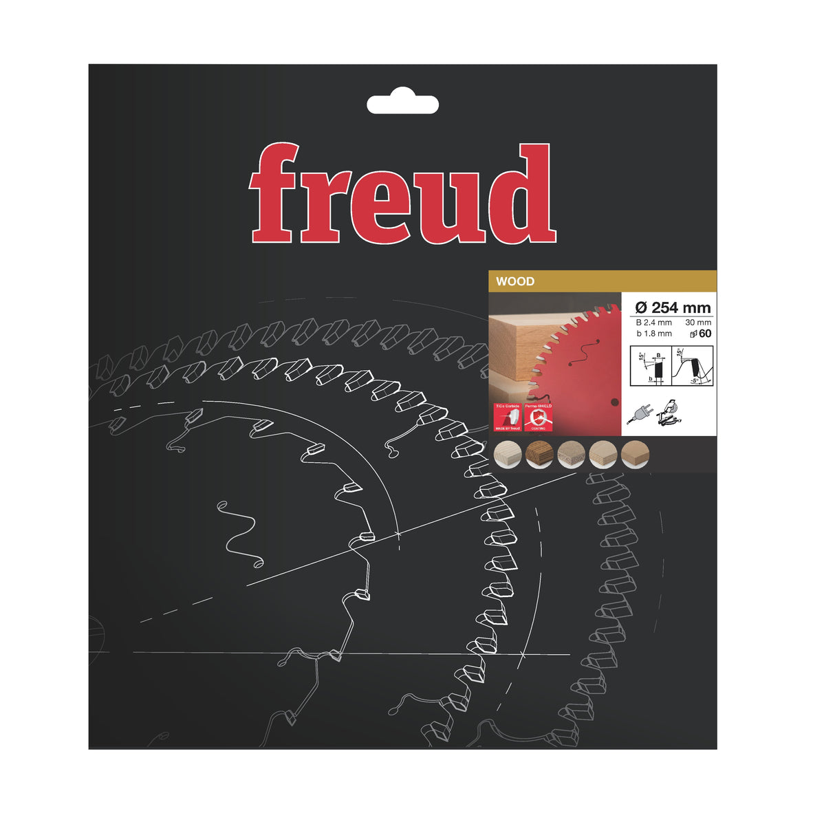 Freud 254 x 30 x 2.4 x 60T Wood Circular Saw Blade suits Mitre Saws