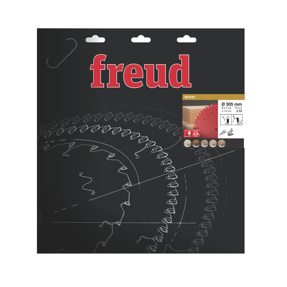 Freud 305 x 30 x 2.4 x 72T Wood Circular Saw Blade suits Mitre Saws