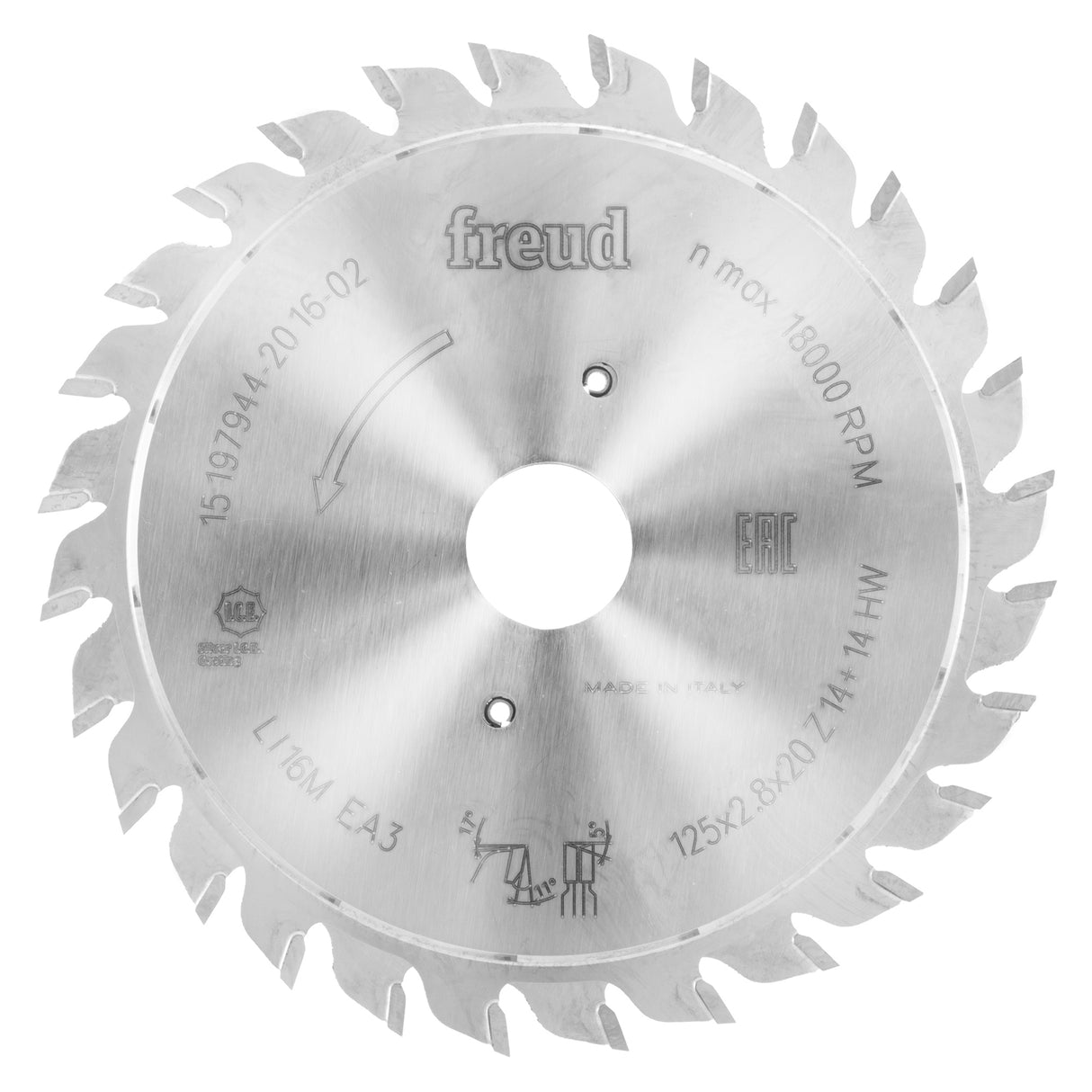 Freud Adjustable Split Scoring Circular Saw Blade for Woodworking - 125mm Diameter 20mm Bore