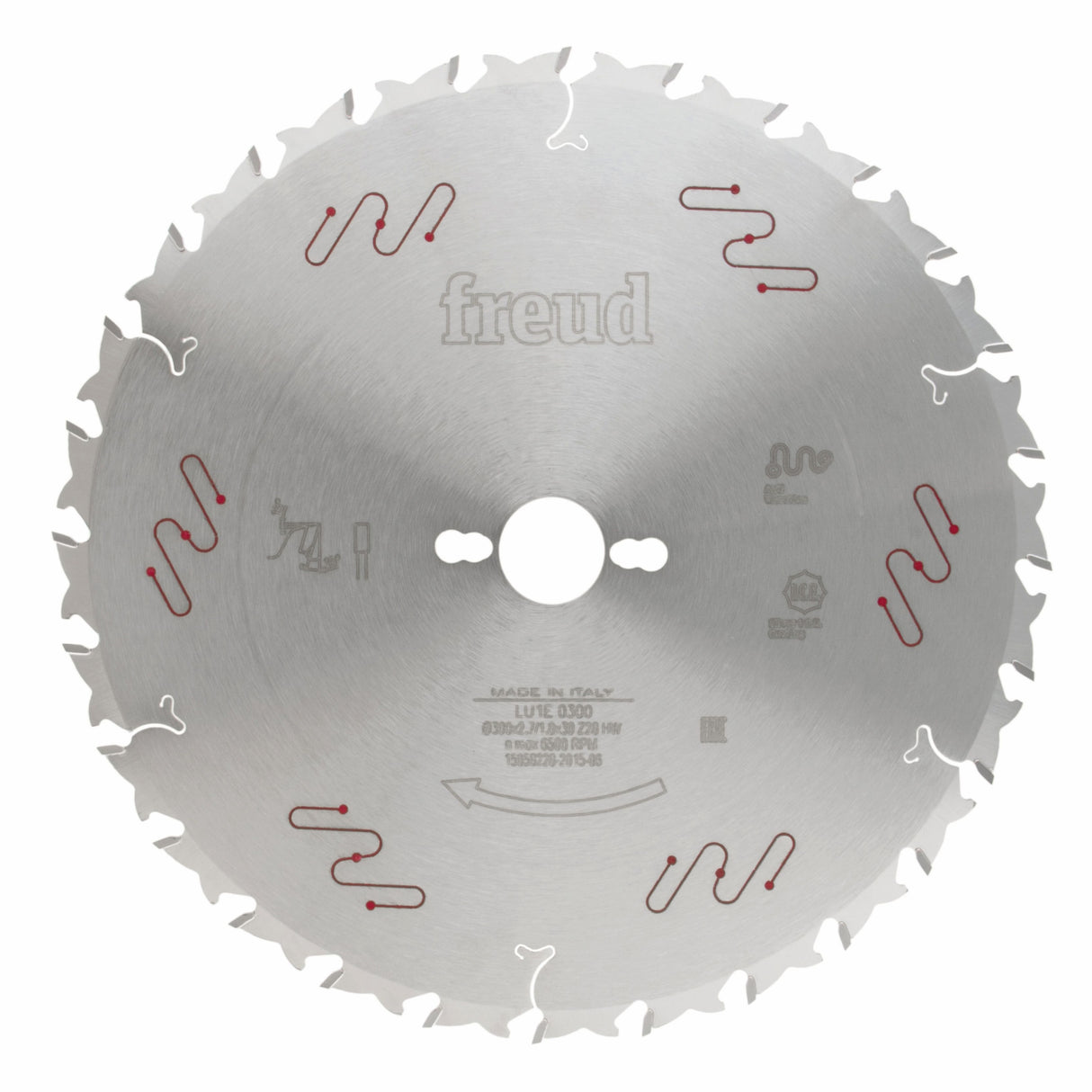 Freud 300mm Thin Kerf Rip Cut Circular Saw Blade in use on wood