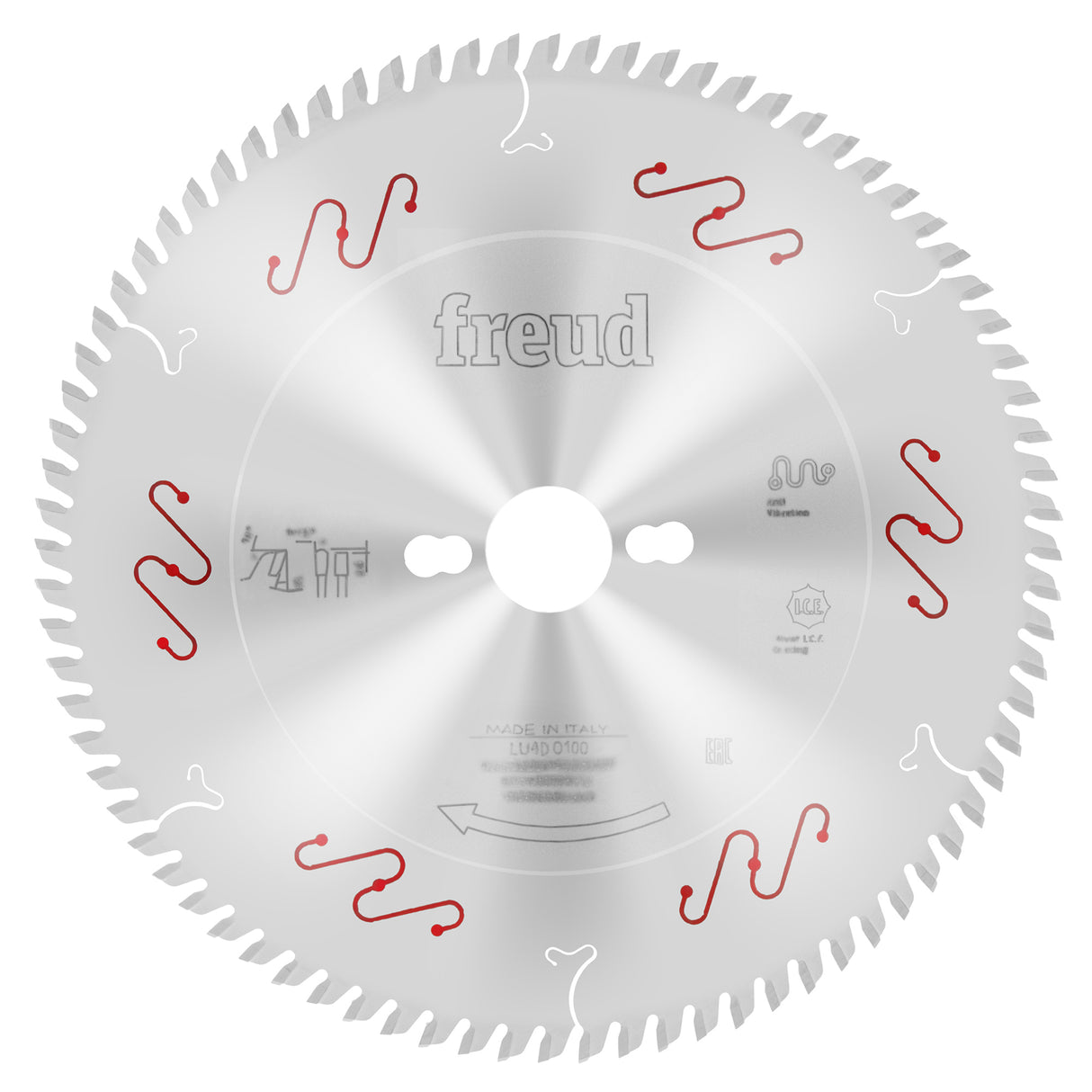 Freud Industrial Solid Surface Saw Blade 250mm Diameter 30mm Bore on white background