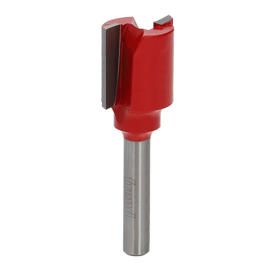 Freud 1/4in Shank Double Flute Straight Router Bit in action