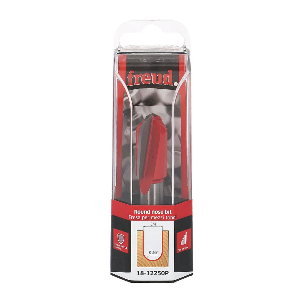 Freud 1/2in Shank Round Nose Plunge Router Bits for Engraving Detail - Australian Woodworking Tools