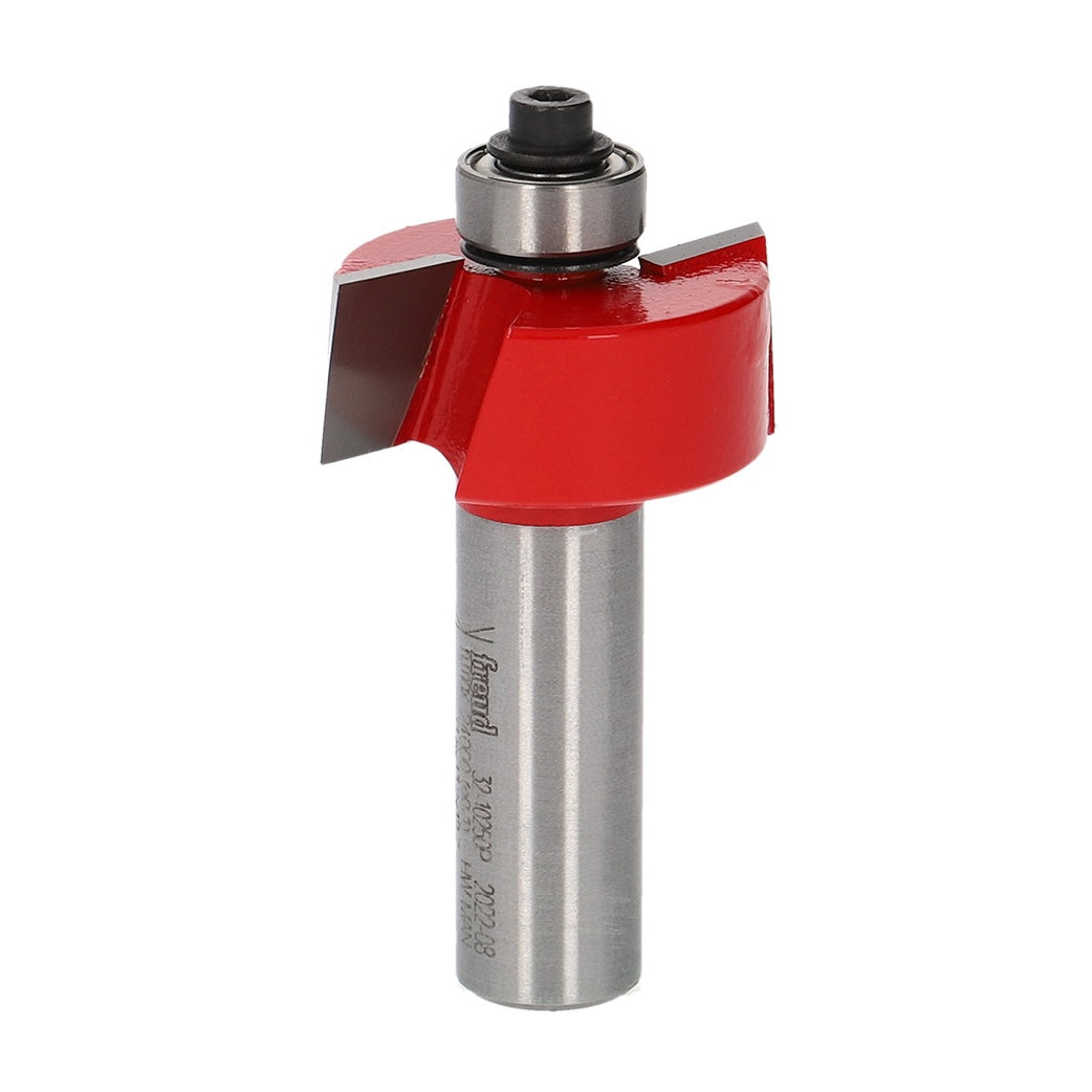 Freud Rebate Router Bit 9.5mm Depth x 12.7mm Height 1/2in Shank - Carbide tipped bit for cabinetmaking and joinery applications