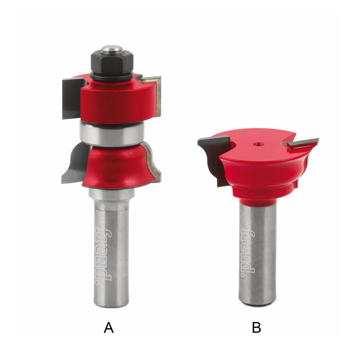 Freud Window Sash & Rail Router Bits 1/2in Shank top view woodworking tool