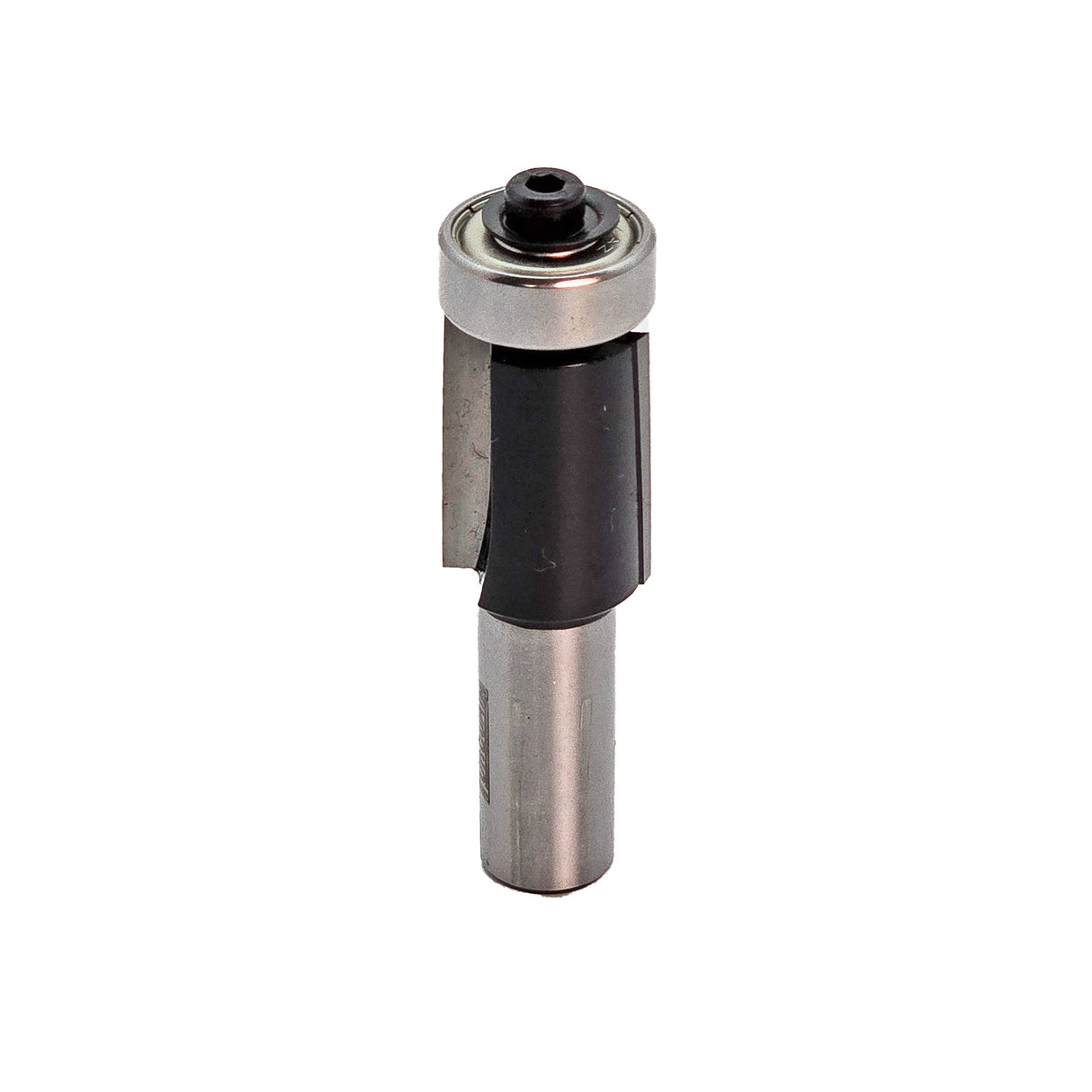 Heavy-duty 1/2in shank router bit for flush trimming timber and laminates, ideal for precision woodworking tasks