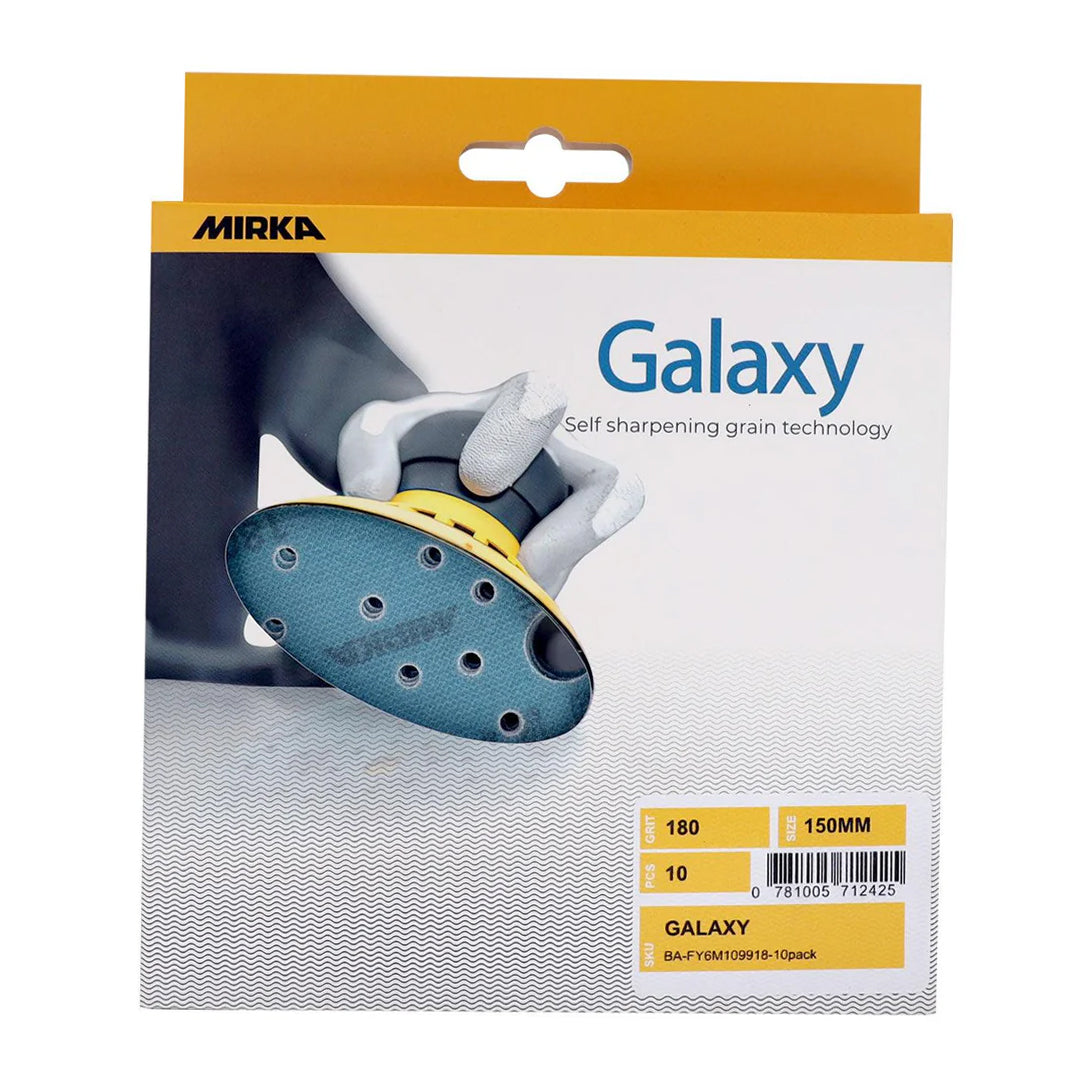 Mirka Galaxy Sanding Discs - High-quality 150mm pack of 10 for woodworking tasks