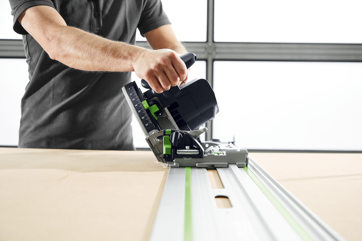 Festool TS 60K plunge cut saw with 100 Year Limited Edition Systainer & 1400mm Rail showcased in Australian woodworking tools store