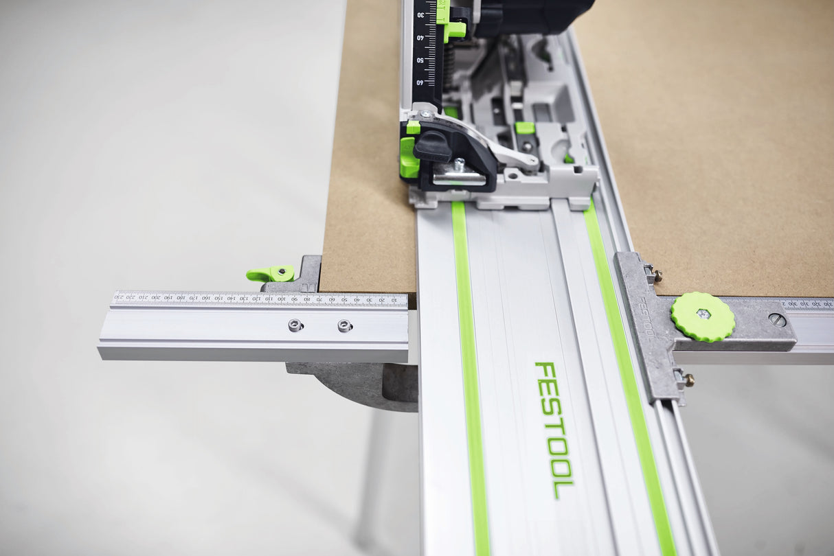 Festool TS 60K 168mm Plunge Cut Saw with 100 Year Limited Edition Systainer & 1400mm Rail Plus Cap angled view