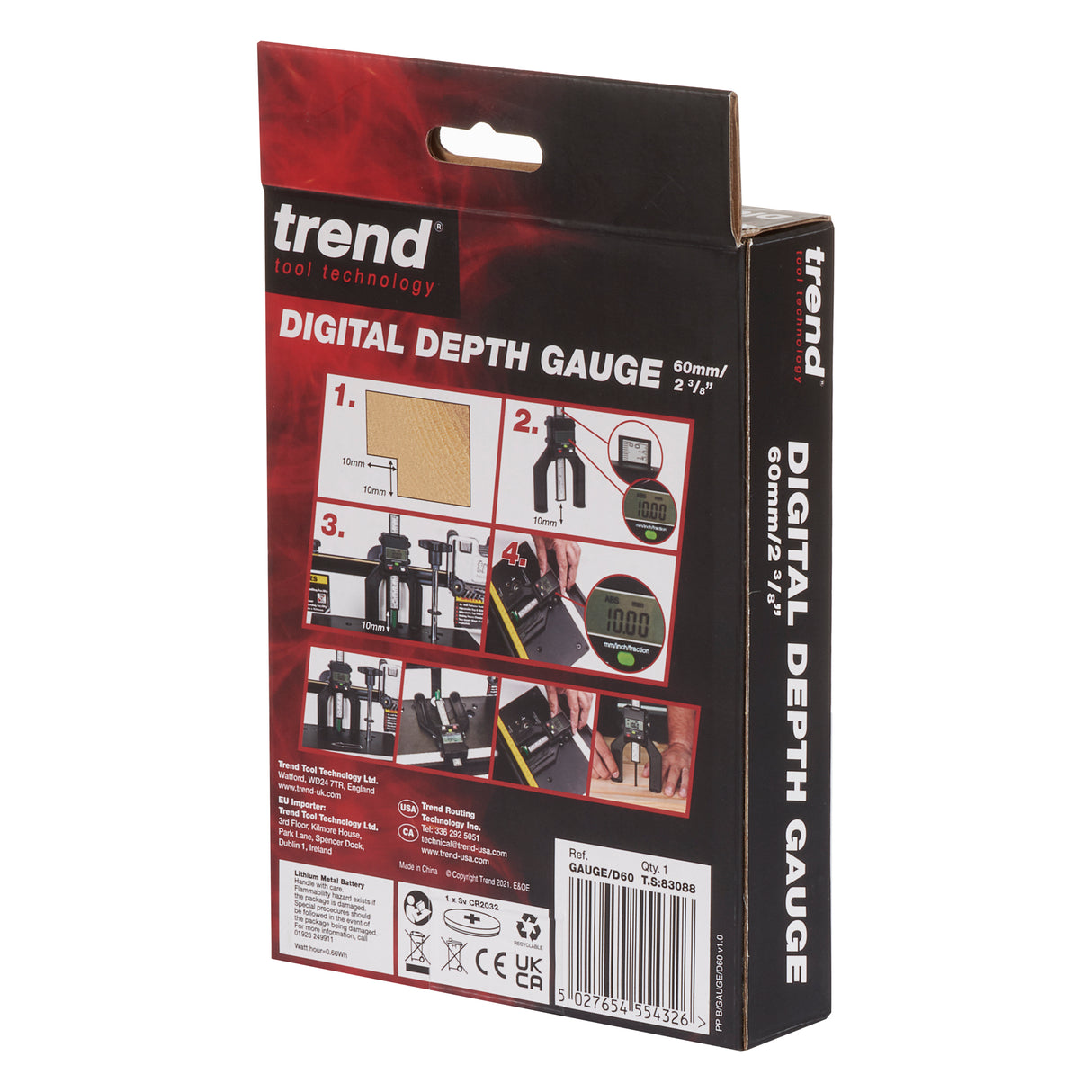 Trend Digital Depth Gauge 80mm Capacity