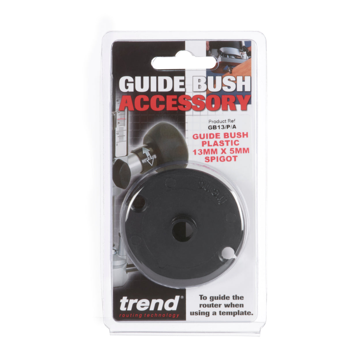 Trend 13mm x 5mm Router Guide Bushing Plastic