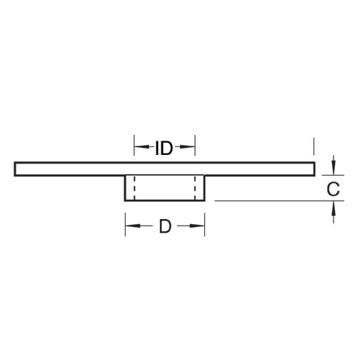 Trend 24mm x 6mm Router Guide Bushing Steel