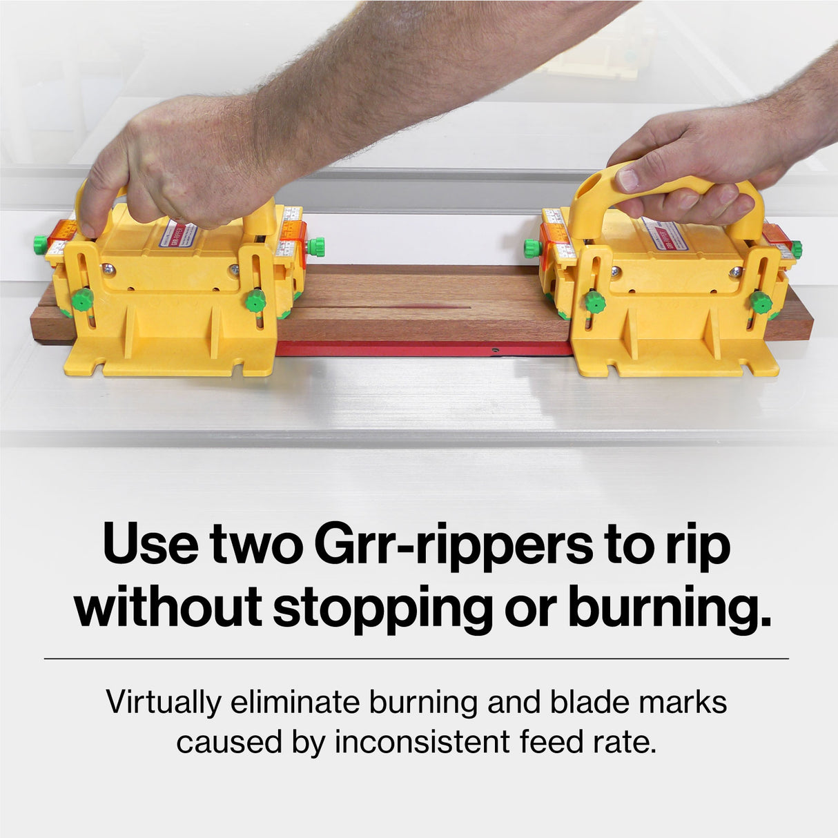 MicroJig GRR-Ripper PRO 3D Pushblock with added SafeRip Kit attachment