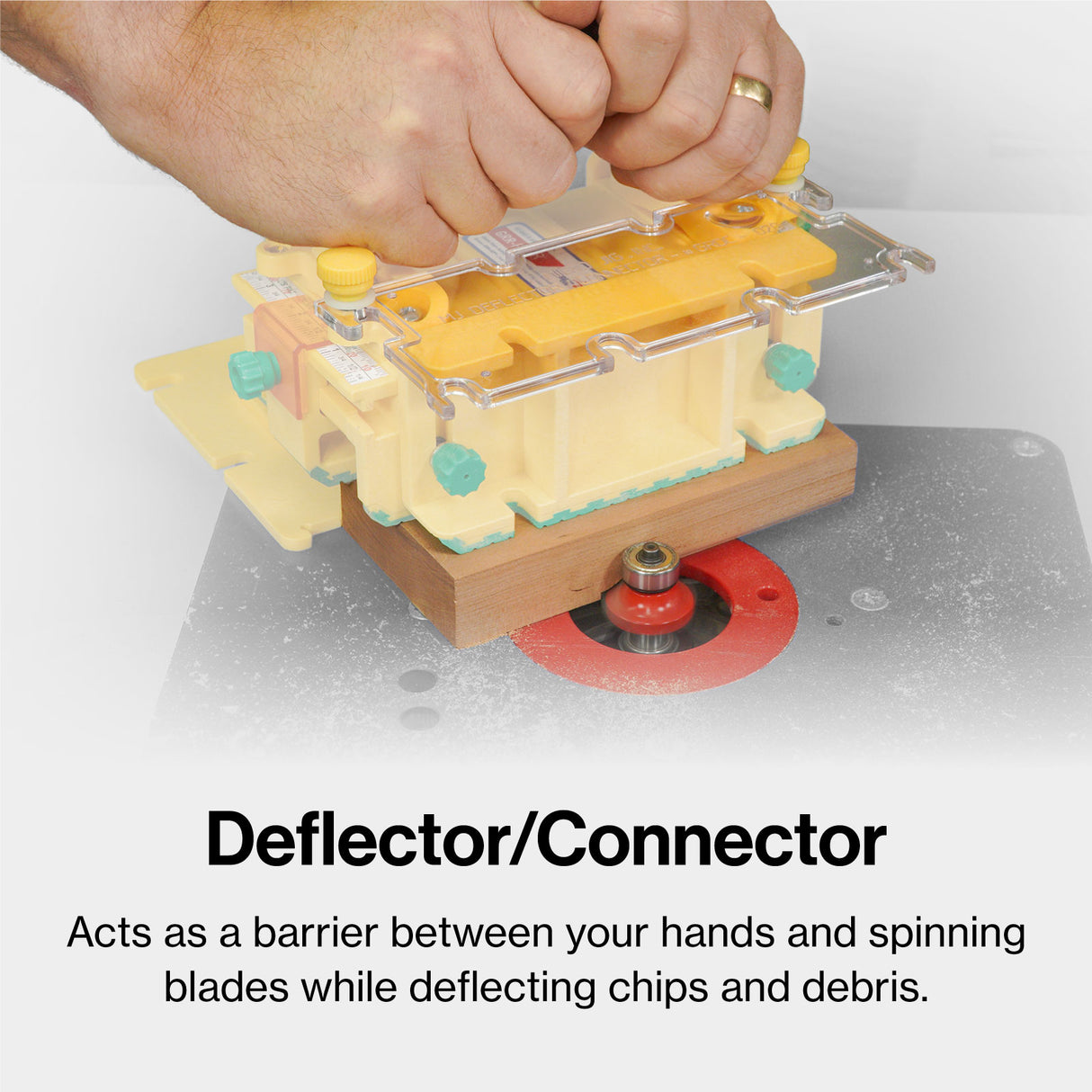 MicroJig GRR-Ripper MAX 3D Pushblock Kit with accessories in use on a woodworking tool