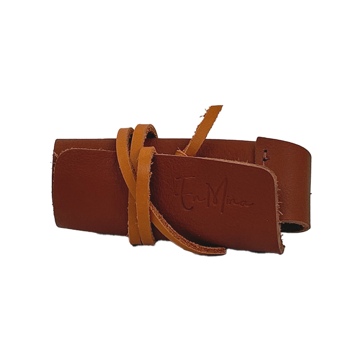 En Mina Hook Knife Cover Tan Leather