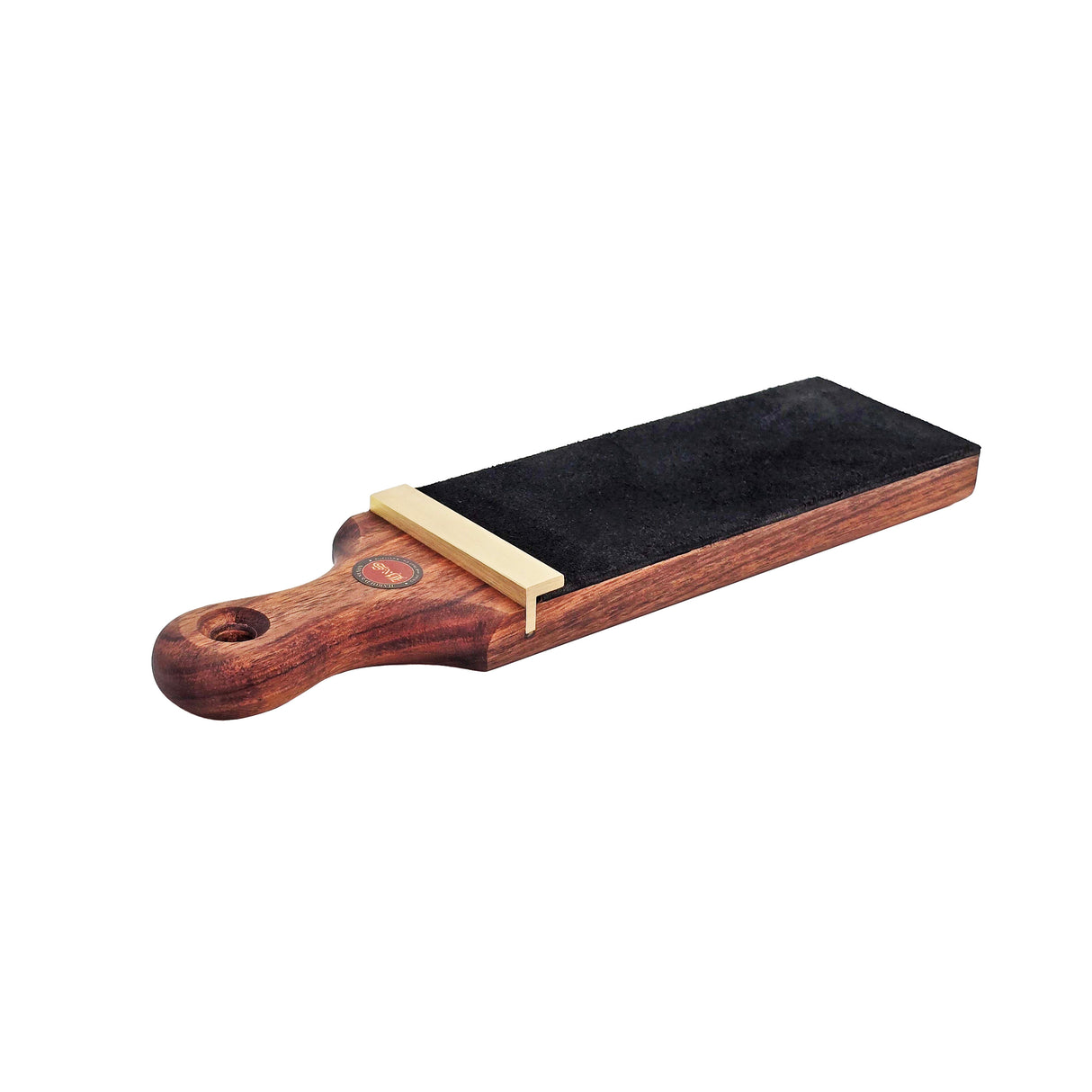 Harold & Saxon Honing Strop made with Tasmanian Blackwood and Murray Grey Calf hide leather