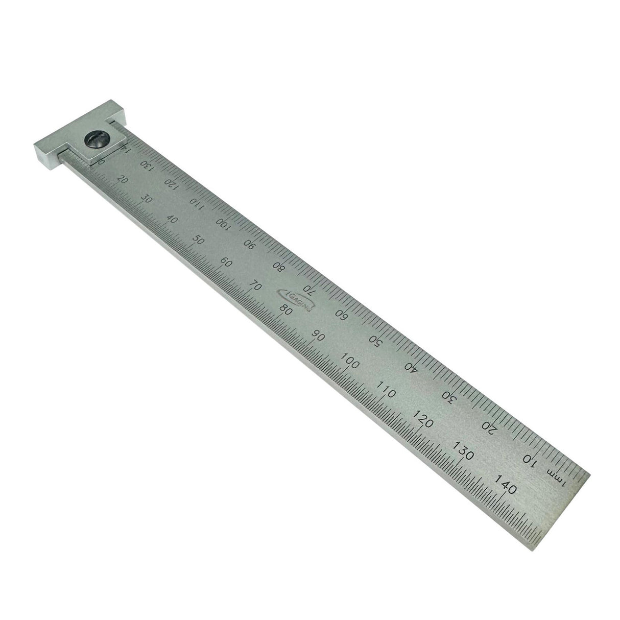 iGaging stainless steel hook rule with metric scale and detachable hook, high-quality hardened and tempered steel