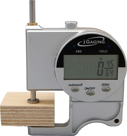 iGaging Digital Snap Thickness Gauge with Carbide Tips in Australian Woodworking Tools Store