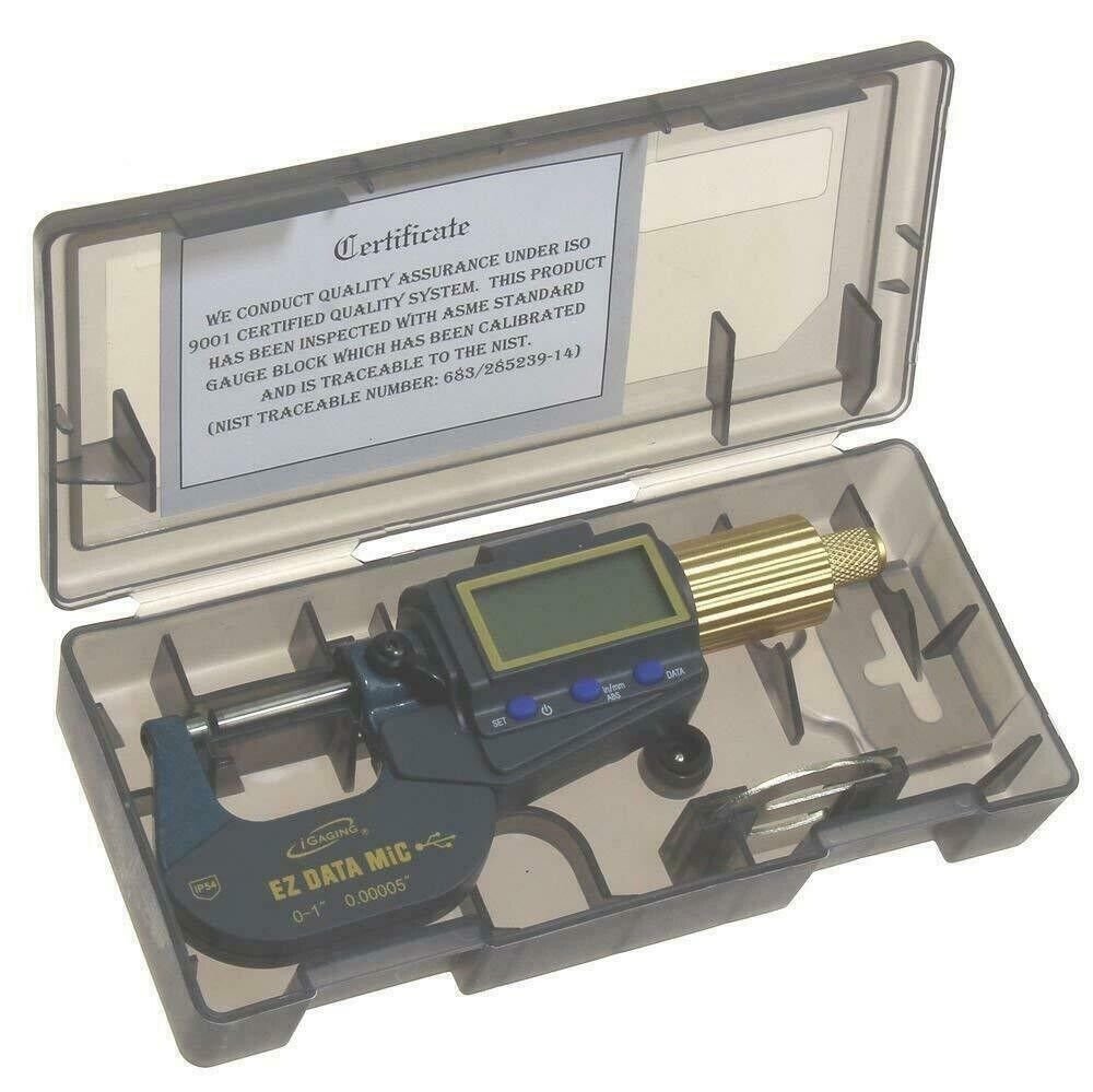 iGaging Digital Micrometer Multi Scale 1in Measuring Capacity close-up view