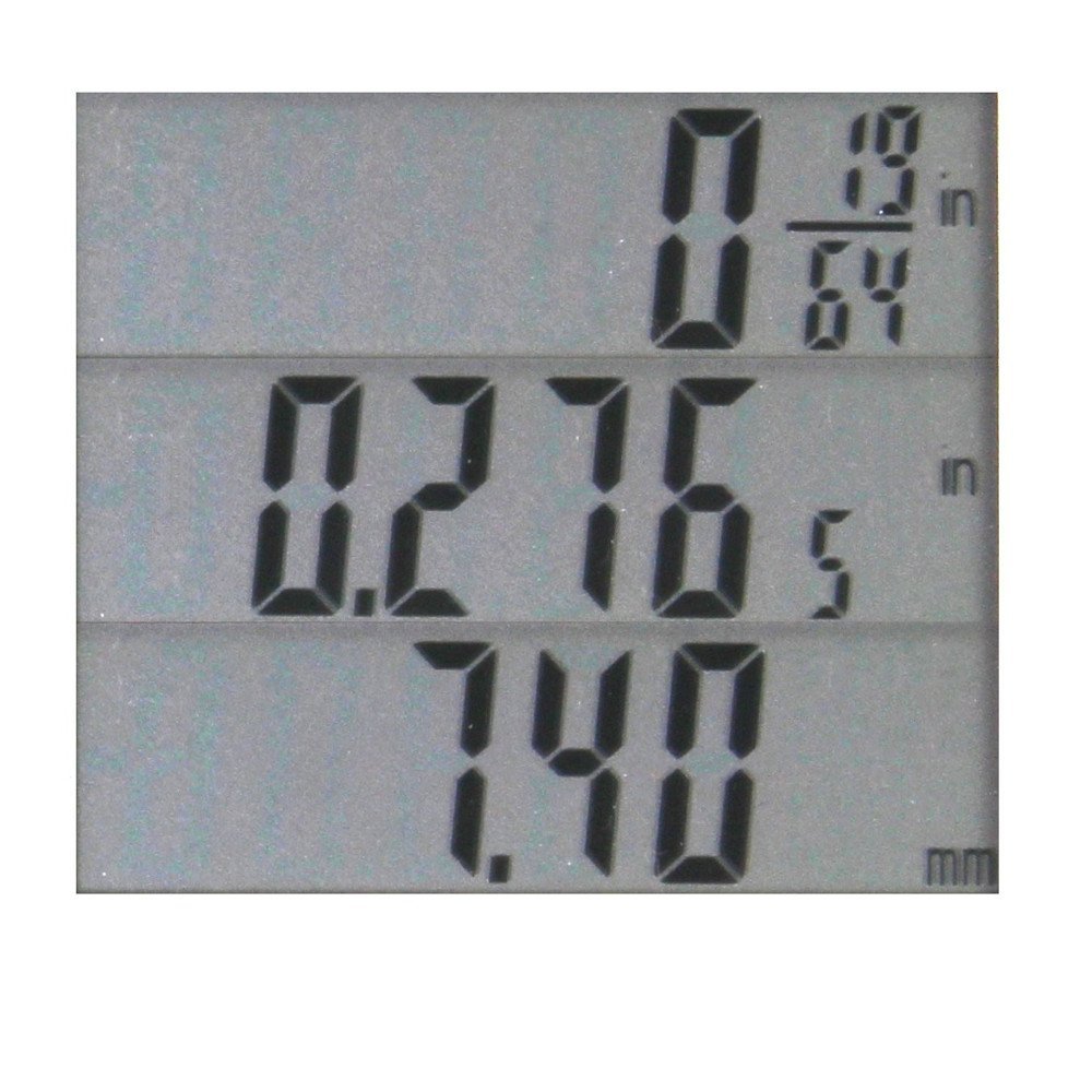 iGaging Snap Check Multi Scale Digital Woodworking Machine Setup Gauge showing detailed scale markings
