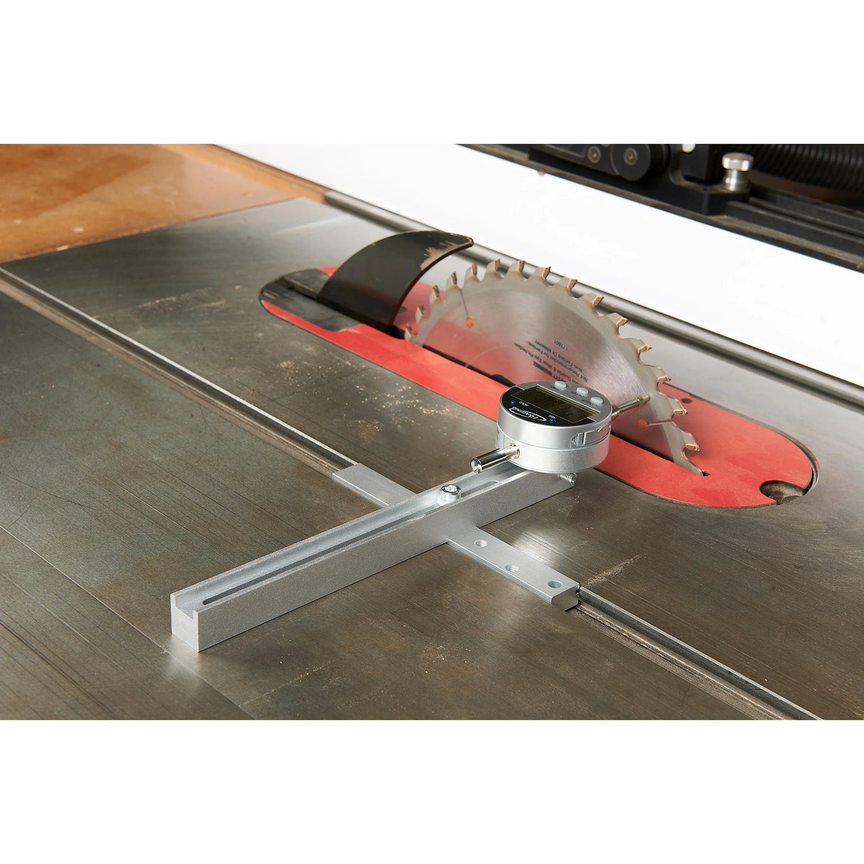 iGaging DigiAlign digital gauge for precise table saw alignment