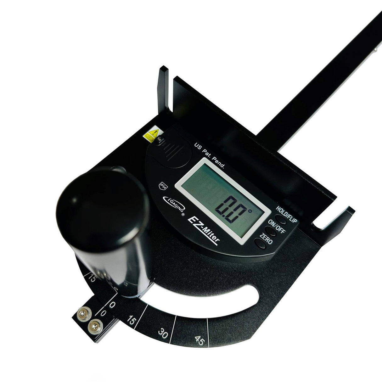 iGaging EZ Digital Mitre Gauge with 610mm Fence, angled view showcasing clear digital display