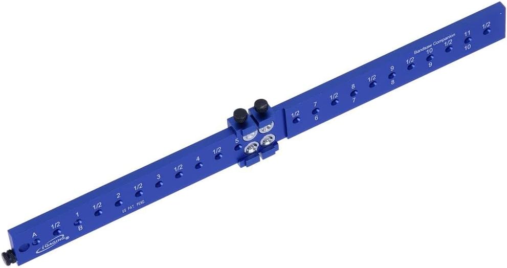iGaging 3-in-1 Bandsaw Companion Alignment Tool with Sliding Stop, perfect for precise bandsaw setup