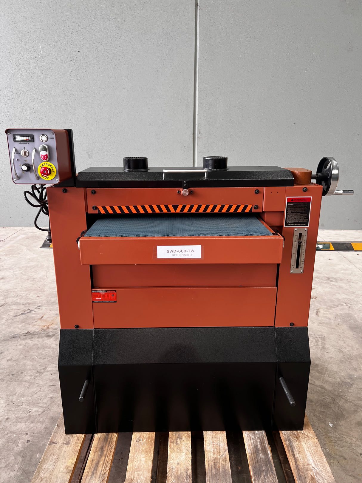 SAMPLE - Sherwood 26in Drum Sander Thickness Sander 2250W 3HP Variable Speed - NO DELIVERY AVAILABLE