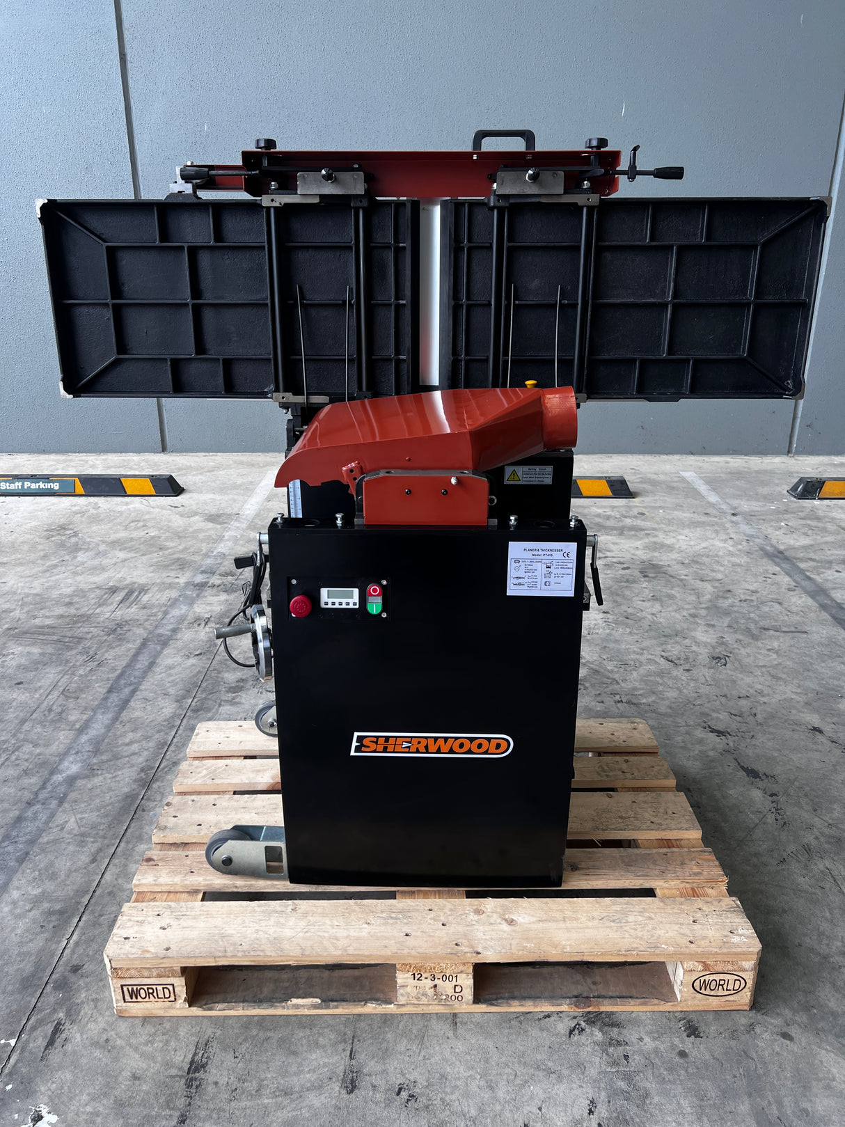 SAMPLE - Sherwood 16in Combination Planer Thicknesser with Helical Spiral Head Carbide Knives 3000W 4HP