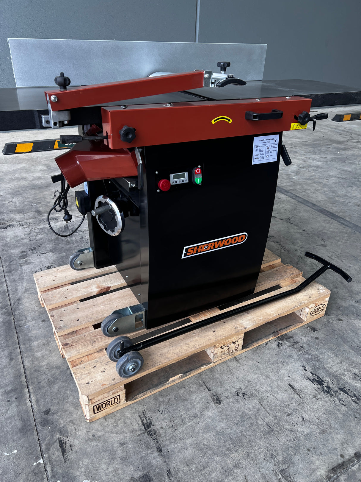 SAMPLE - Sherwood 16in Combination Planer Thicknesser with Helical Spiral Head Carbide Knives 3000W 4HP