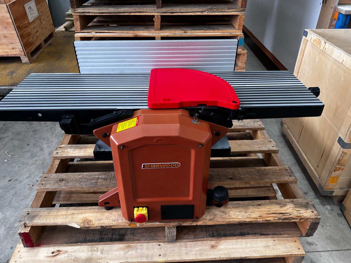 SAMPLE - Sherwood 12in Benchtop Combination Planer Thicknesser with Helical Cutterhead 1800W.