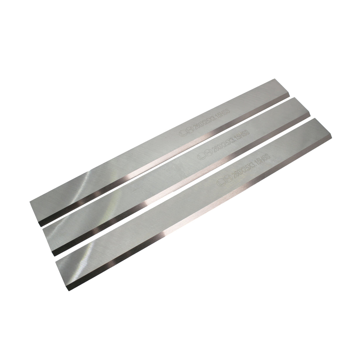 Sherwood Set of 3 Replacement Blades for PTX-260 Straight Cutterhead - HSS Pack for 10in Planer Thicknesser