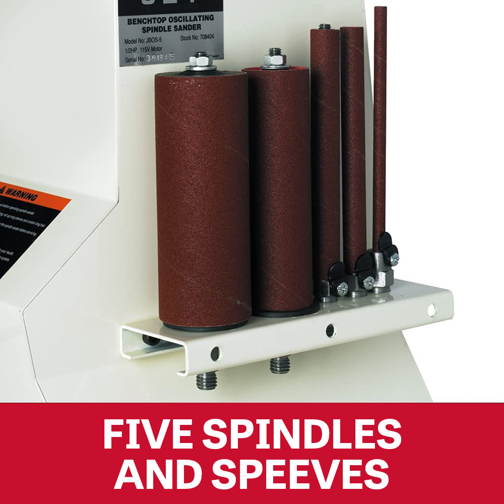 JET Tools Oscillating Spindle Sander 350W Tilting Cast Table