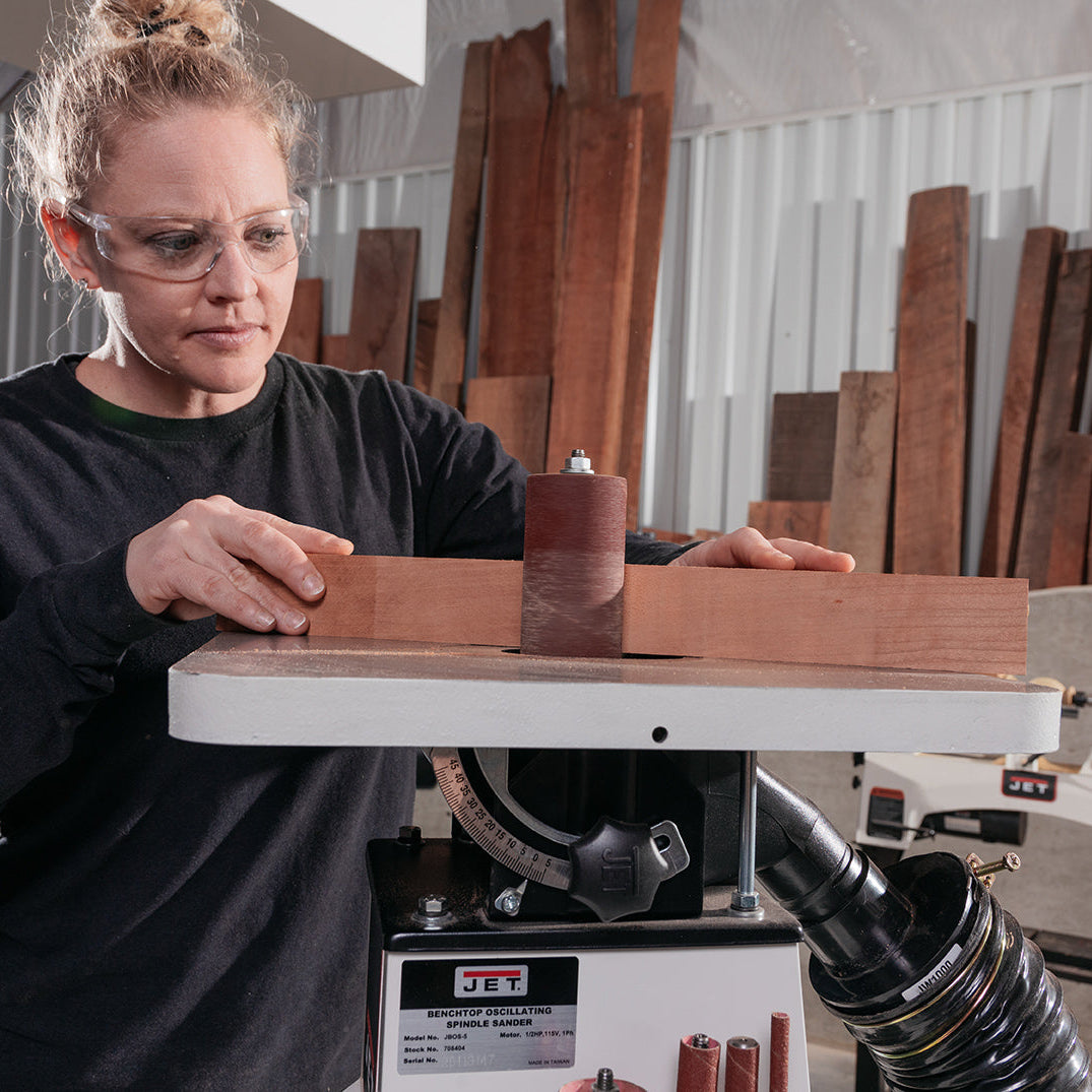 JET Tools Oscillating Spindle Sander 350W Tilting Cast Table