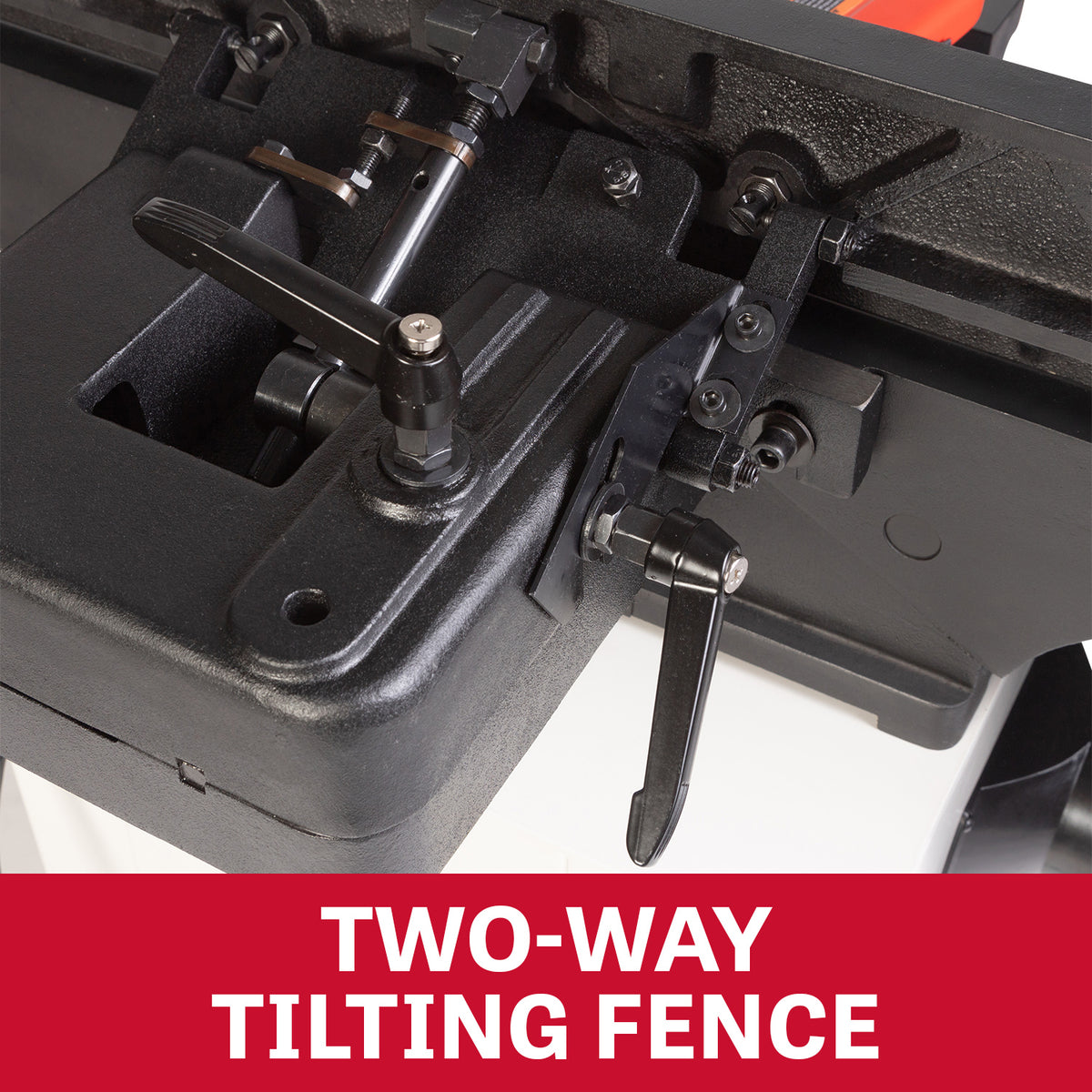 JET Tools 8in Black Jointer with Cabinet Stand Helical Cutterhead