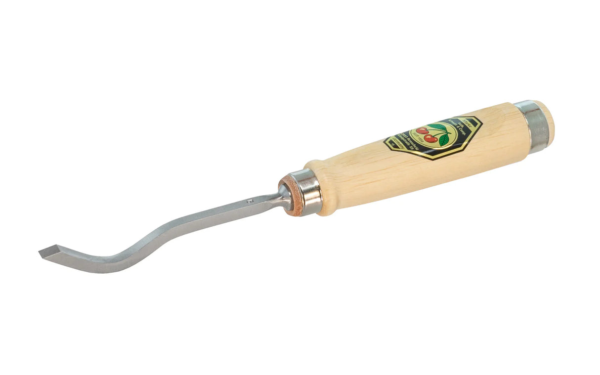 Kirschen 6mm Swan Neck Mortise Chisel with wooden handle