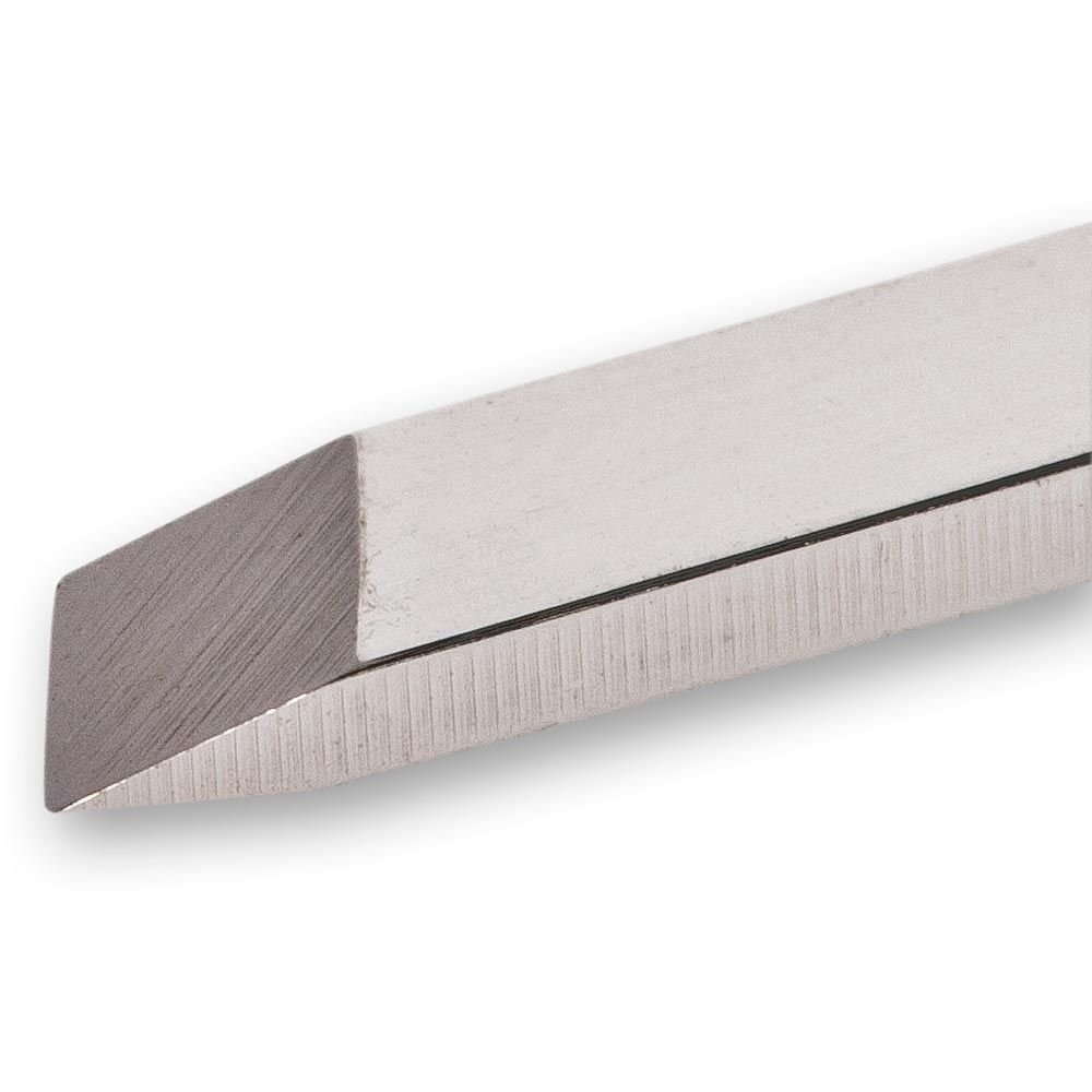 Kirschen Two Cherries Carving Tool Skew Chisel close up blade