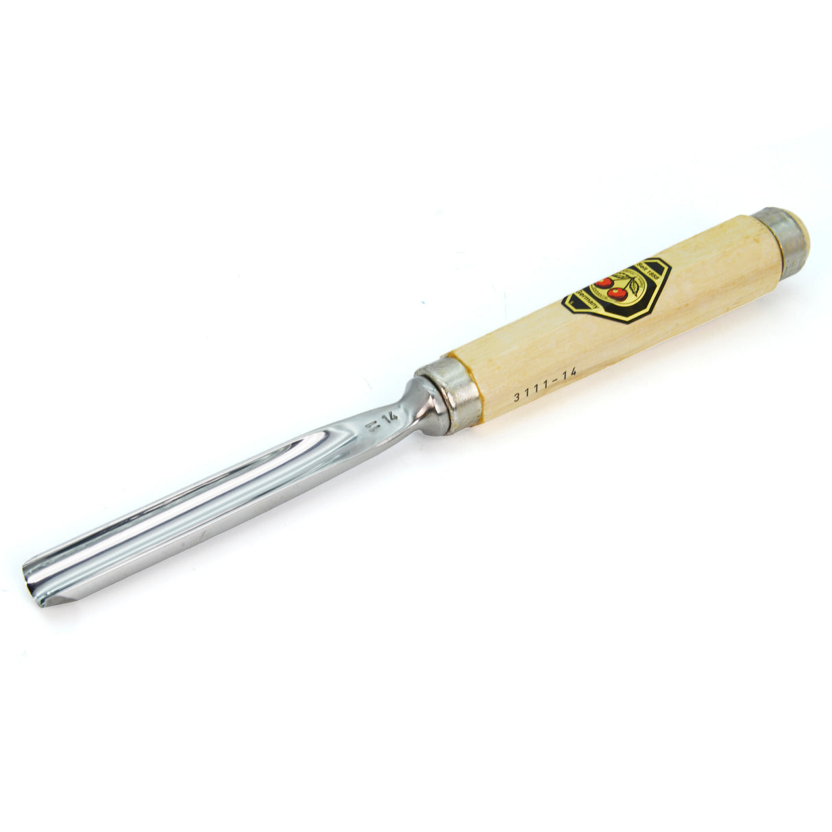 Kirschen Two Cherries Carving Tool Long #11 Gouge 14mm front