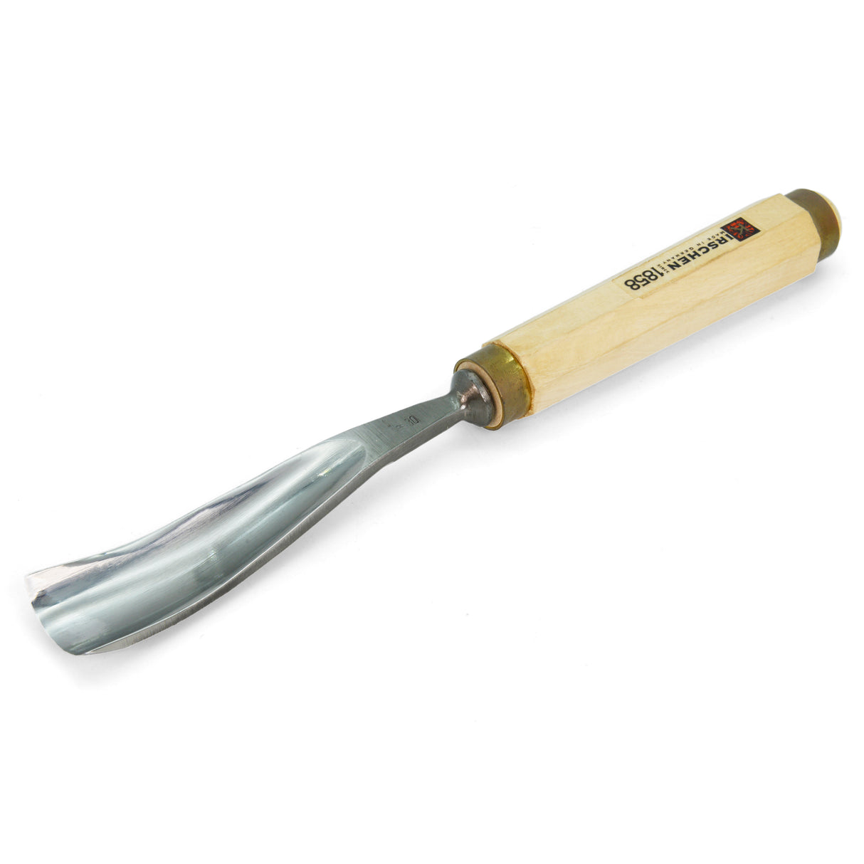 Kirschen Two Cherries Carving Tool Long Blade #9 Long Bent Gouge 30mm front