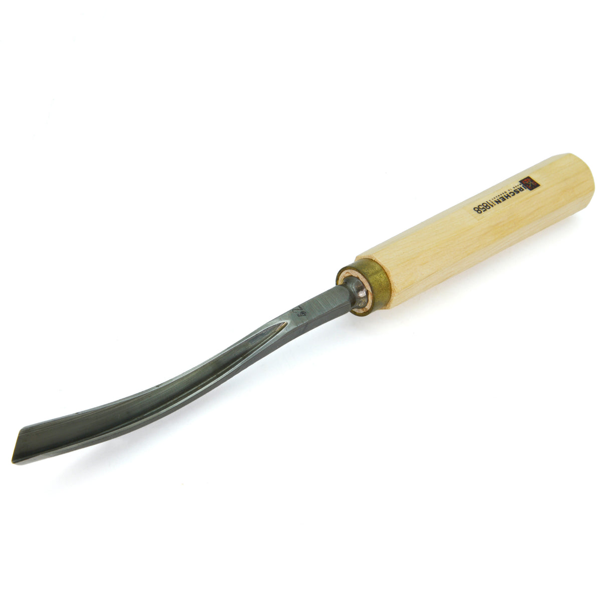 Kirschen Two Cherries Carving Tool #41 Curved V-Chisel 60 degrees 8mm front