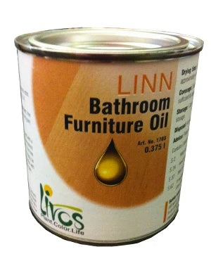 Livos LINN Bathroom & Furniture Oil Natural Water Resistant Gloss Finish 375mL