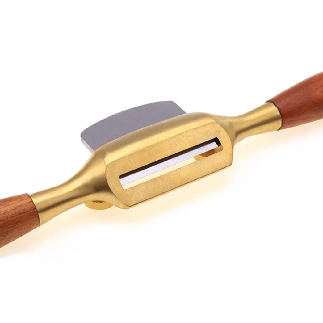 Flat Sole Spokeshave in bronze with Bubinga handles by Luban