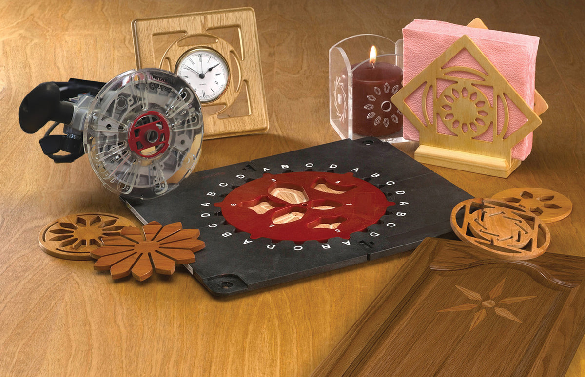Milescraft Design & Inlay Kit for Woodworking Routers Imperial